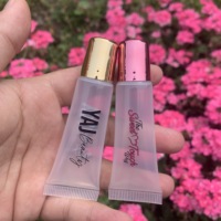 Emballage cosmétique pour rouge à lèvres en gros, tube de gloss à lèvres en plastique compressible de 10 ml, tube de baume à lèvres transparent compressible