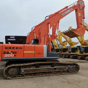 Excavadora usada Hitachi ZX200 a la venta, excavadora de oruga Japón Hitachi ZX200 a la venta