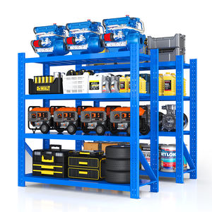 Étagères en acier à usage moyen réglables de support de stockage d'étagères pour le support en métal d'entrepôt - Product Image 1