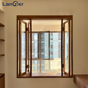 Mỹ Châu Âu Thiết Kế Phẳng Gỗ Tếch Cửa Sổ Gỗ Ngang Gấp Louver Với Rắn Khung Nhôm Cho Nhà Bếp Sử Dụng - Product Image 6