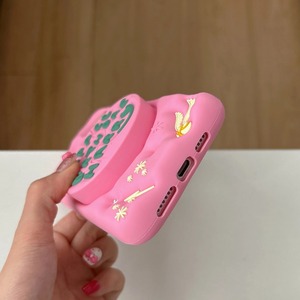 เคสซิลิโคนลายการ์ตูน 3 มิติ ตัวอักษร<span class=keywords><strong>ภาษา</strong></span>อังกฤษน่ารัก สีชมพู สำหรับ iPhone 17 16 14 15 13 12 Pro Max 17pro ลายเค้กวันเกิด - Product Image 6