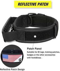 <span class=keywords><strong>Collar</strong></span> de perro táctico reflectante de 2 pulgadas con hebilla doble con cierre de Metal con mango para perros grandes, perros de camuflaje resistentes - Product Image 3