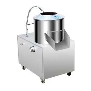 Industry Electric Potato Chip Wash Cutter Slice Slicer Peel Potato Peeler Cut Machine and Cutter