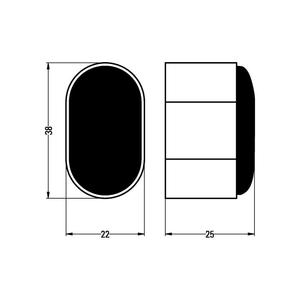 Amortiguador de puerta de pared Hermeta 4700 / 4702 / 4704 - Product Image 2
