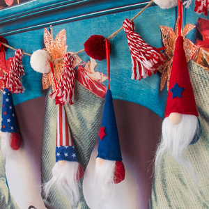 Adornos Colgantes de Gnomos Patrióticos para el 4 de Julio, 6 Piezas, Gnomos sin Rostro con Bandera de EE. UU. para Decoraciones de Fiesta del Día de la Independencia - Product Image 2