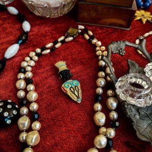 Broche vintage de style occidental antique, exotique, noir, maure, roi égyptien antique, pour fêtes, cadeaux, accessoires vestimentaires pour costume et manteau - Product Image 3