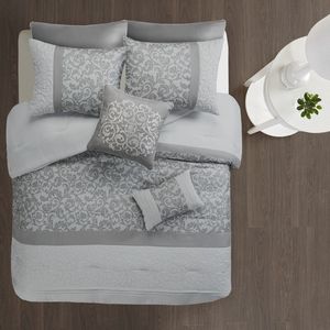 DB Woven 8-Piece <b>Comforter</b> <b>Set</b> Embroidery Plain Style for Home Wedding Hospital Hotel Use-Available King Queen Super King Sizes - Product Image 3