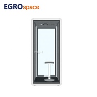 Cabine de négociation insonorisée portable EGROspace pour bureau, cabine acoustique pour téléphone, cabine de confidentialité commerciale