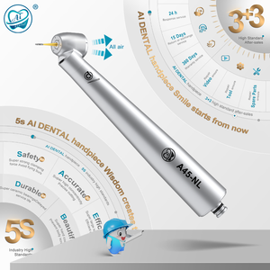 Ai <span class=keywords><strong>Dental</strong></span> Aiko Serie A45-NL Optisch Tandheelkundige Luchtturbine Hoge Snelheid Handstuk <span class=keywords><strong>45</strong></span> Graden Hoek Hoofd Triple Spray Connect N-Coupler - Product Image 1