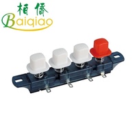 Interruttore elettronico a pulsante a 3 velocità 4A spremiagrumi chiave quadrata in plastica a quattro tasti con funzione di tasto pianoforte a livello IP65 012P