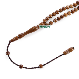 Al por mayor Winon <span class=keywords><strong>Rosario</strong></span> de Oración Árabe Islámico de Kuka Natural 4mm 99 Cuentas Tasbih Misbaha Sibha Unisex - Product Image 4