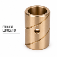 Bague de support d'arbre usinée avec précision, à rainure pour l'huile, sur mesure