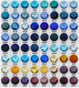 Redleaf taşlar sentetik taş 2mm-8mm renk taklidi yuvarlak şekil kristal taş cam taşlar - Product Image 3