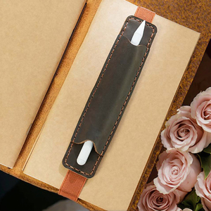 Funda elástica para bolígrafo A5 personalizada, funda para bolígrafo de cuero de vaca para cuaderno, soporte para bolígrafo táctil de diario de PVC para planificador diario - Product Image 4