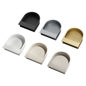 Recessed U-Shaped Invisible Cabinet Handle Embedded Flush Pull for Wardrobe Sliding <strong>Door</strong> and Drawer - Product Image 1