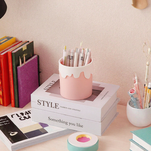 ที่ใส่ปากกาพลาสติกรูปไอศกรีมการ์ตูนน่ารัก 4 สี / ปฏิทิน - Product Image 2