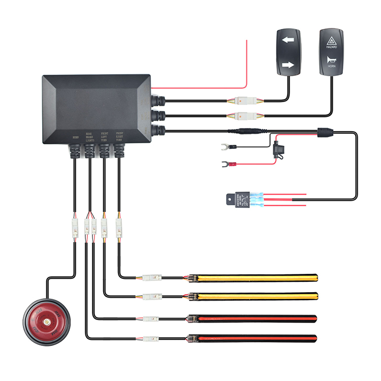 Автомобильные аксессуары ATV UTV 12 В, кулисный переключатель, дорожный Универсальный звуковой сигнал, уличный юридический комплект поворотников