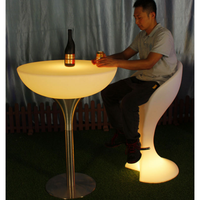 Meuble LED de table rechargeable à énergie solaire RGB 16 couleurs pour décoration de jardin, idéal pour bars et discothèques en extérieur