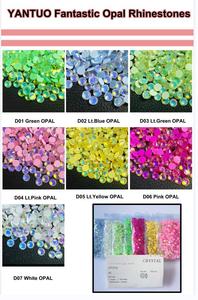 Yantuo แก้วพลอยเทียมประกายแสงสีโอปอลแบบใสไม่ใช้ความร้อนสำหรับตกแต่งเล็บ - Product Image 4