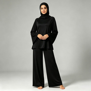 Muslim Burkini Swimwear Women 3 Piece <b>Set</b> Long Sleeve <b>Modest</b> Beach Swimsuit Custom OEM ODM Wholesale Supplier - Product Image 1