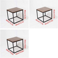 Ensemble de 3 tables basses modernes transformables, tables à thé empilables pour salon, chambre à coucher, table d'appoint avec structure en fer