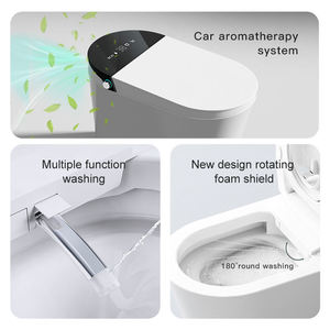 WC intelligent multifonctionnel avec réservoir d'eau, cuvette en céramique, bidet automatique et lampe de nuit - Product Image 5
