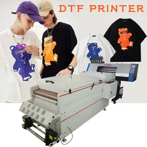 Kingjet Dtf Printer Fabriek Verkopen Twee Xp600 4720 I3200 Heads 70Cm T-shirt Direct Naar Film Printer Voor Alle stof