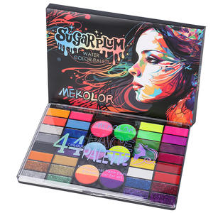 Cross-Border 44-Color No tóxico Acuarela Soluble en agua <span class=keywords><strong>Pintura</strong></span> facial Uso moderno <span class=keywords><strong>para</strong></span> adultos Halloween Navidad Escenario <span class=keywords><strong>Pintura</strong></span> corporal - Product Image 5