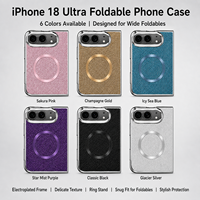 Coque magnétique pliable avec revêtement en poudre, protection anti-traces de doigts avec matrice d'aimants intégrée pour iPhone Ultra Fold Screen