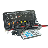 Özelleştirilebilir HI-FI Subwoofer güç Amp 12V/24V/220V yüksek bas USB uzaktan kumanda bluetooth D10 amplifikatör kurulu ekran ev