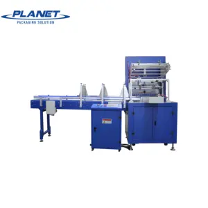 PLANETA MÁQUINA L tipo Full auto shrinp wrapping machine/ Automatic PE filme garrafa calor psiquiatra embalagem equipamentos