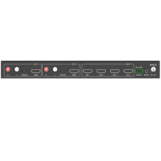 4K60 4x2 HDMI Multiviewer Seamless UHD Video Matrix Switcher