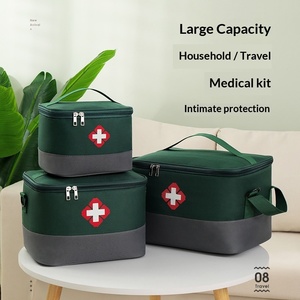 Trousse de premiers secours grande capacité, sac médical, boîte de rangement de médicaments domestique, trousse portable en tissu pour <span class=keywords><strong>médecins</strong></span> et activités de plein air - Product Image 1
