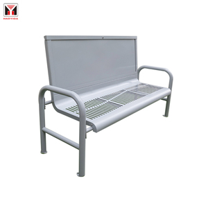 Ventes d'usine de mobilier d'extérieur parc public étanche en métal publicité ensemble de chaises de banc en acier galvanisé - Product Image 3