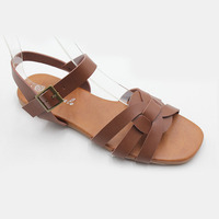 Nouvelles sandales plates de plage style claquettes pour femmes et dames, respirantes et antidérapantes, vente en gros