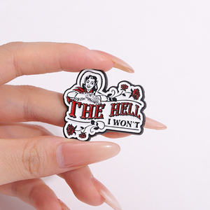 Racing Car Winners Bandera Broche Esmalte Pins Creative the HELL I WON'T Metal Broches Mochila Solapa Insignias Decorar Joyería Regalos - Product Image 1