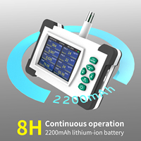 Indoor Air Quality Monitor 8 in 1 Tester CO2 PM2.5 TVOC Formaldehyde Sensor Temperature Humidity Data Logger