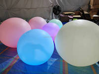 Boule publicitaire LED gonflable en PVC étanche, effet miroir, colorée, pour bars, événements et fêtes, avec impression UV, décoration