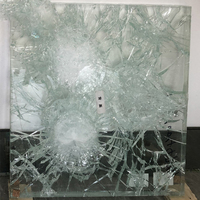 Verre trempé feuilleté ultra-clair avec caractéristiques de sécurité supérieures Verre pare-balles trempé plat épais et clair