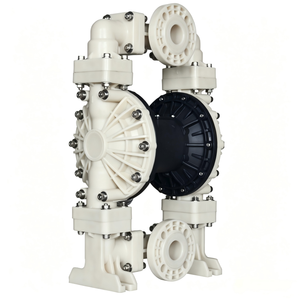 Pompa Pneumatica a Diaframma <span class=keywords><strong>in</strong></span> PP PVDF, Pompa ad Aria Doppia Personalizzabile OEM con Guarnizione <span class=keywords><strong>in</strong></span> PTFE per Trattamento Chimico <span class=keywords><strong>di</strong></span> Acque Reflue e Fognarie - Product Image 2