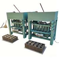 Machinerie de fabrication de briques en cendres volantes avec moteur diesel pour production hors réseau