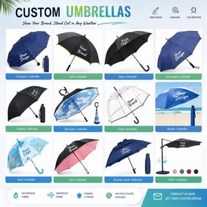 Parapluie extra large de 125 cm à 10 baleines, imperméable, en caoutchouc noir, protection UV, poids net de 578 g, idéal pour les trajets quotidiens et les voyages - Product Image 5