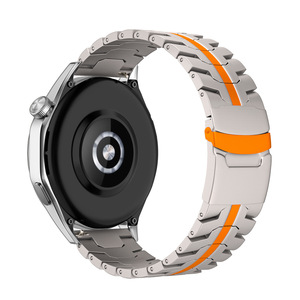 Bracelet de montre en acier inoxydable titane 22 mm pour Huawei Watch GT6 GT5 Pro GT4 Samsung Galaxy Watch <span class=keywords><strong>7</strong></span> OEM Factory - Product Image 4