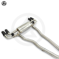 Knalpot Valvetronic CSZ Laris untuk BMW 540i G30 B58 3.0T Sistem Knalpot SS304 Peredam Suara Berkatup Pipa 2.75mm Ujung Knalpot 89mm