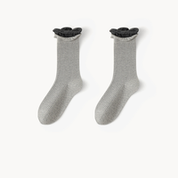 Chaussettes décontractées en coton de haute qualité pour femmes et filles, absorbantes, respirantes, confortables, passe-partout, avec revers double couche