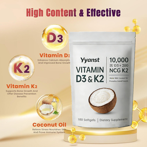 Gélules de haute qualité à base de Vitamine D3, Vitamine K2 et huile de coco pour stimuler la santé des os et du cœur, favorisant la santé cardiaque. - Product Image 2