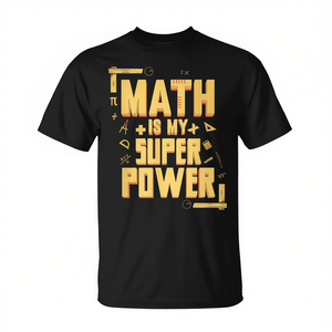 T-shirt Math Is My Superpower pour les passionnés de mathématiques et les enseignants, petite taille - Product Image 2