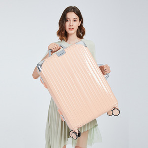 Aluminum Frame Trolley Case 24 Inch With Spinner <b>Wheels</b> Durable Business Travel <b>Suitcase</b> 20 Inch Carry On With Combination Lock - Product Image 5