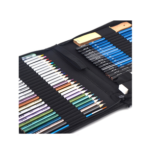 便携式艺术家工具包-帆布手提袋素描铅笔 - Product Image 4