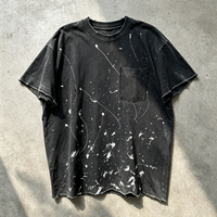 T-shirt Homme Vintage Délavé et Vieilli, Impression DTG Personnalisée Grande Taille, Fabrication Haut de Gamme